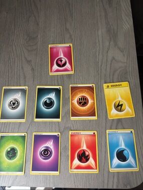 Pokémon Energy Card Set - Assorted Colors